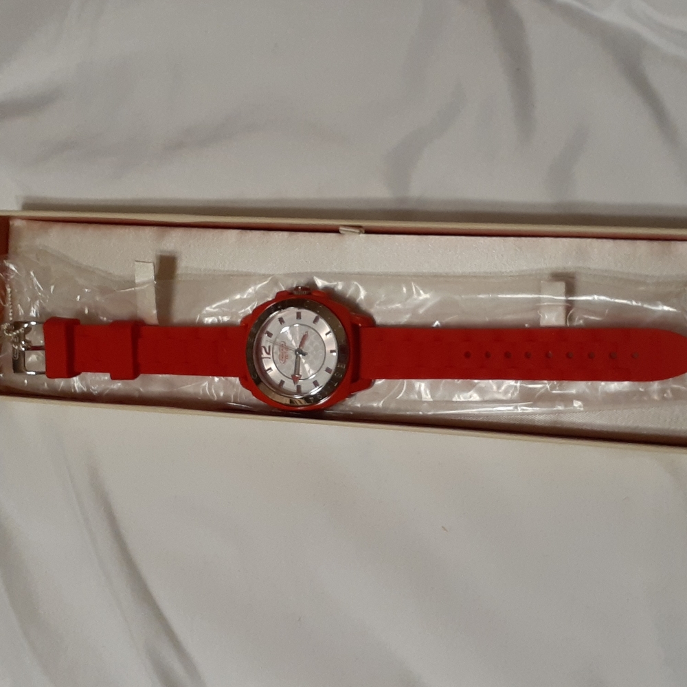 Coach Resin Watch-Red